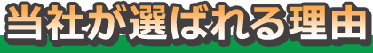 当社が選ばれる理由