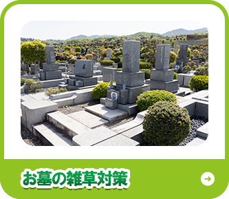 お墓の雑草対策